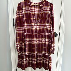 Loft plaid dress